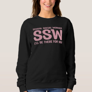 Ich bin für Sie da, zurück zum Sozialarbeiter der  Sweatshirt