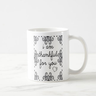 Ich bin für Sie dankbar Kaffeetasse