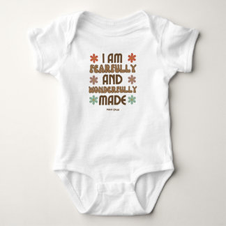 Ich bin furchtbar und wunderbar gemacht baby strampler