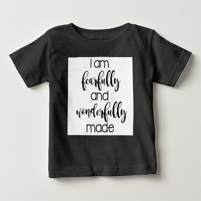 Ich bin furchtbar und wunderbar Made Säugling T-Sh Baby T-shirt (Vorderseite)