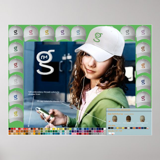 Ich bin G Caps Poster von G Clothing (Vorne)