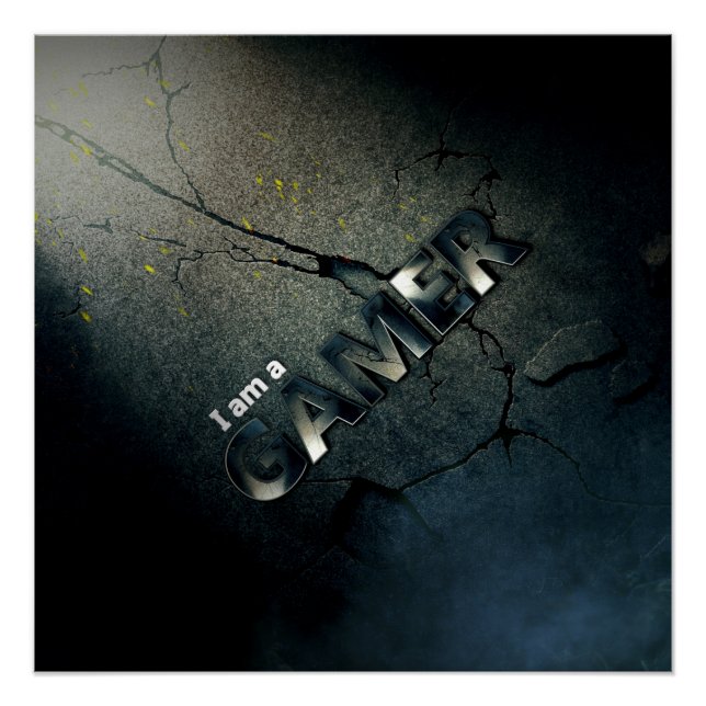 Ich bin Gamer Poster (Vorderseite)