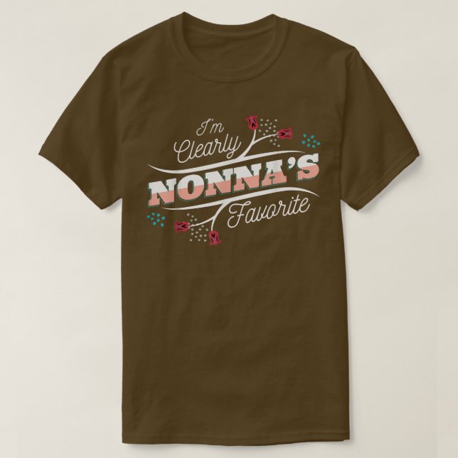 Ich bin ganz klar Nonnas Liebling, Grandson Grandd T-Shirt (Design vorne)