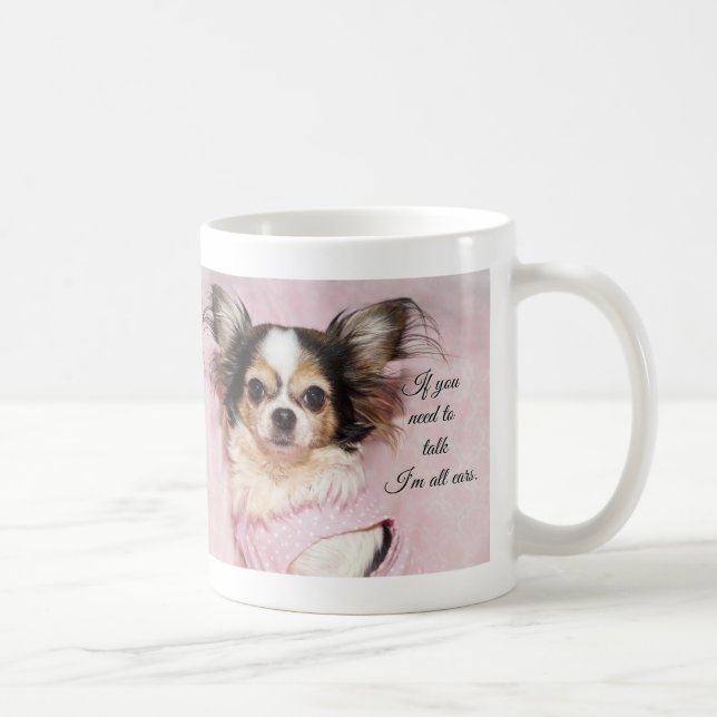 Ich bin ganz Ohren Kaffee-Tasse Kaffeetasse (Rechts)