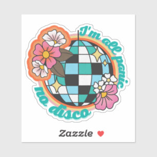 Ich bin ganz Panik No Disco Sticker