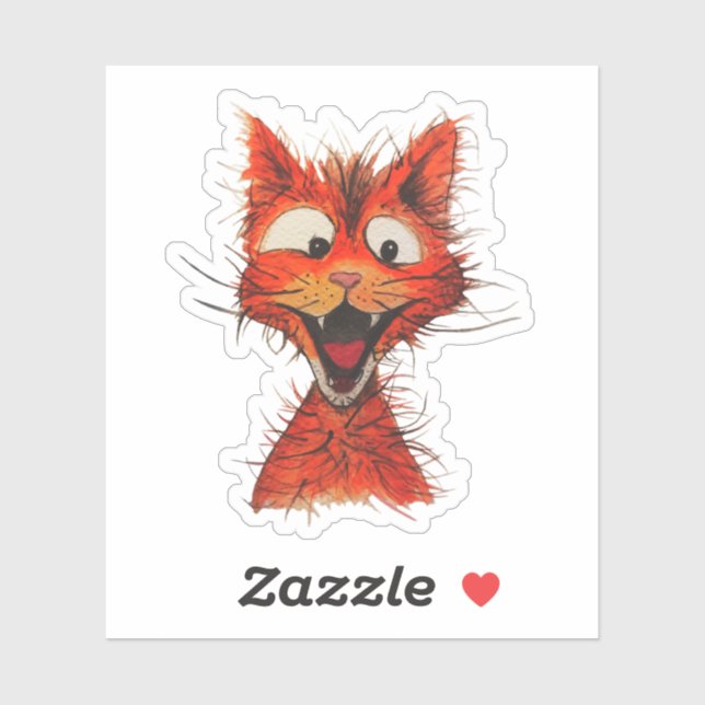 Ich bin ganz statisch! aufkleber (Blatt)