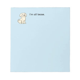 Ich bin ganz Tease-Notizblock Notizblock