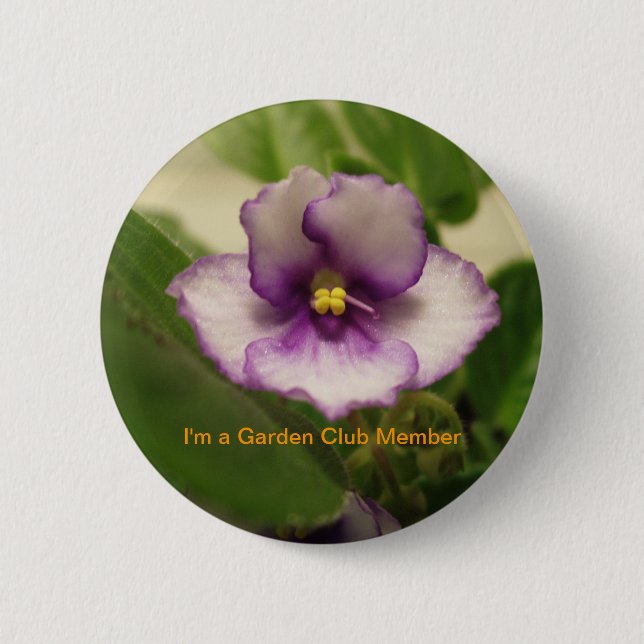 Ich bin Garden Club Mitglied Button (Vorderseite)