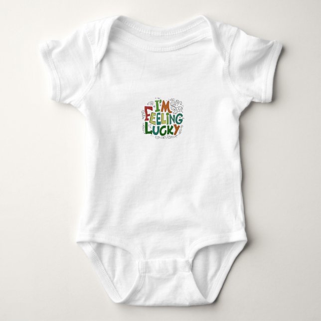 ICH BIN GEFÜHL LUCKY BABY STRAMPLER (Vorderseite)