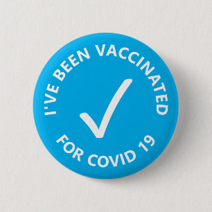 Ich bin gegen Covid19-Karo-Impfung geimpft worden Button
