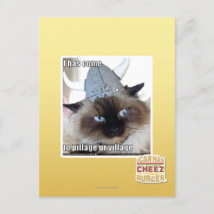Ich bin gekommen, um unser Dorf zu plündern Postkarte