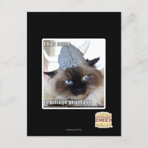 Ich bin gekommen, um unser Dorf zu plündern Postkarte