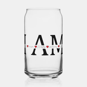 Ich bin geliebt, gewählt, würdig, viktorianisch, g dosenglas