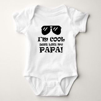 Ich bin genauso Cool wie mein Papa Baby Strampler