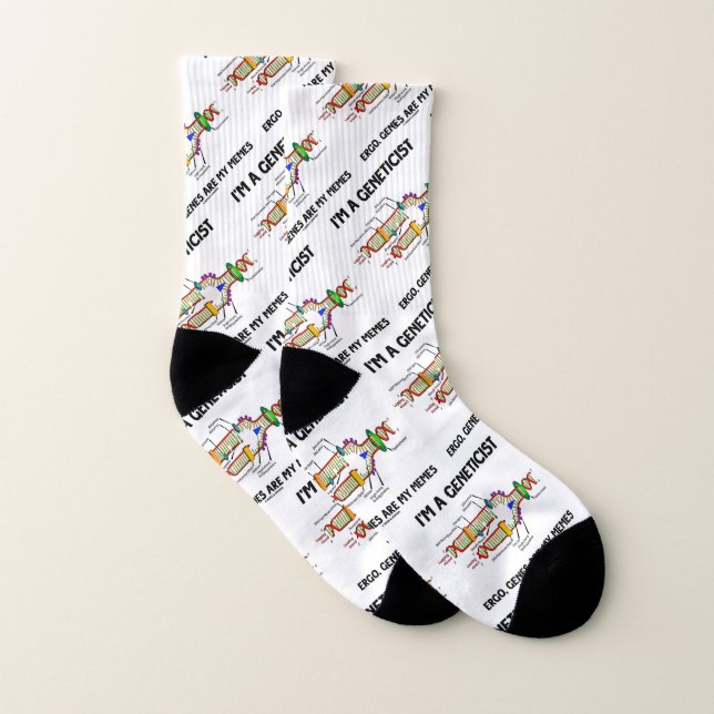 Ich bin Genetiker Ergo Gene sind meine Memen DNA Socken (Paar)