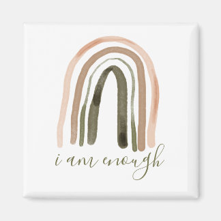 Ich bin genug Inspirierend Bekräftigung Magnet