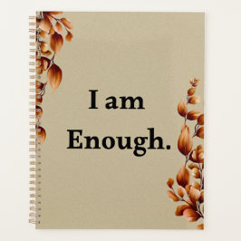 Ich bin genug – Minimaler Self-Care-Planner-Einban Planer