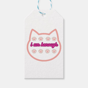 Ich bin genug T-Shert-Katze Geschenkanhänger