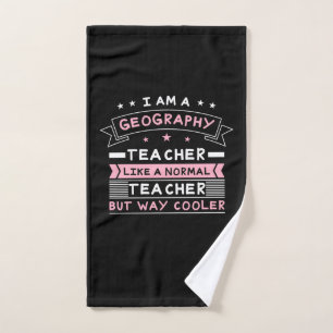 Ich bin Geografie-Lehrerin Handtuch