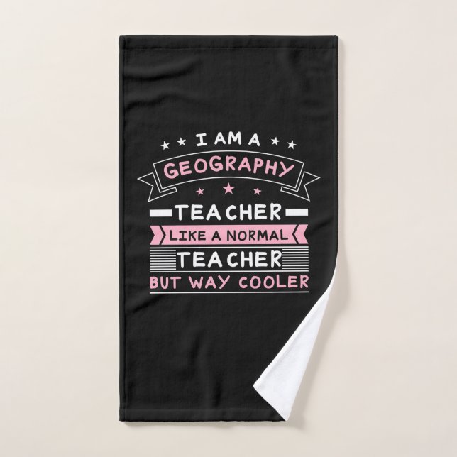 Ich bin Geografie-Lehrerin Handtuch (Handtuch)