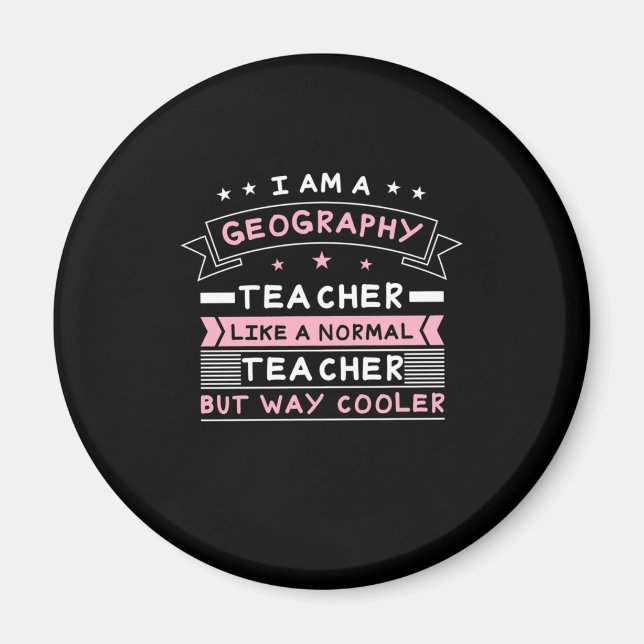 Ich bin Geografie-Lehrerin Magnet (Vorne)