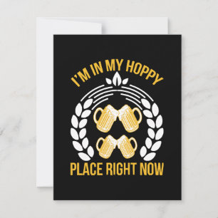 Ich bin gerade an meinem Mohnplatz RSVP Karte