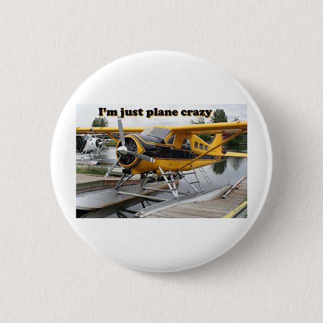 Ich bin gerade das verrückte Flugzeug: Button (Vorderseite)