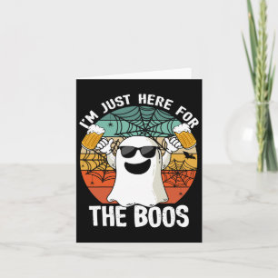 Ich bin gerade hier für das Boos Funny Halloween B Karte