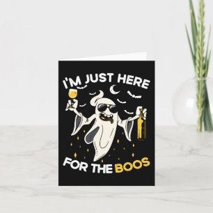 Ich bin gerade hier für das Boos Funny Halloween B Karte