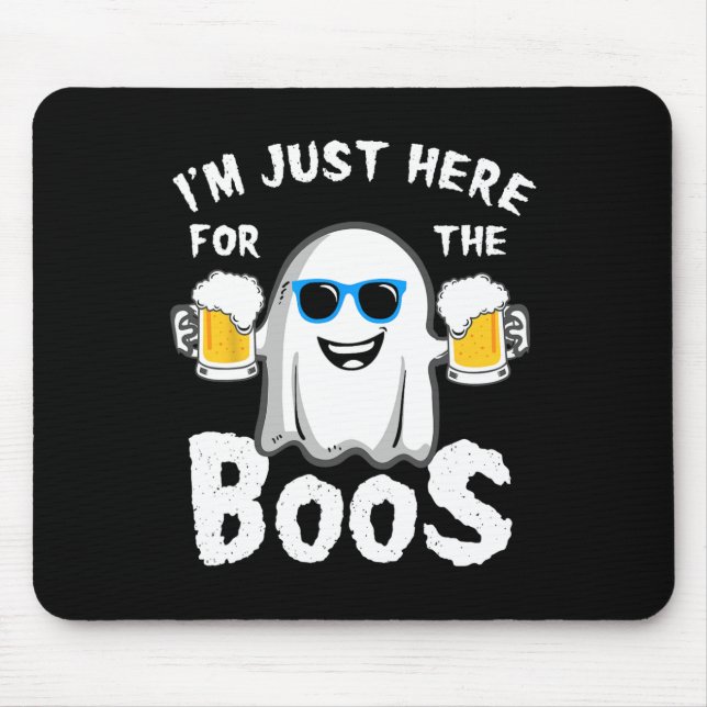 Ich bin gerade hier für das Boos Funny Halloween B Mousepad (Vorne)