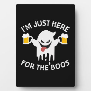 Ich bin gerade hier für das Boos-Funny Halloween Fotoplatte