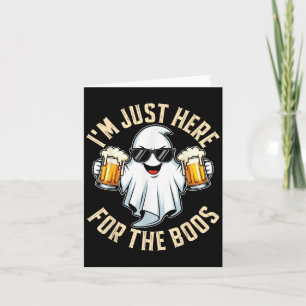 Ich bin gerade hier für das Boos Funny Halloween G Karte