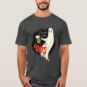 Ich bin gerade hier für das Boos Funny Halloween G T-Shirt
