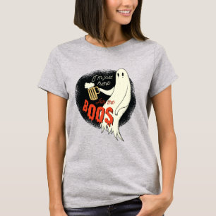 Ich bin gerade hier für das Boos Funny Halloween G T-Shirt