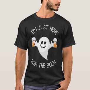Ich bin gerade hier für das boos Halloween-Kostümg T-Shirt