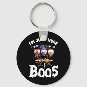 Ich bin gerade hier für das Boos Wine Gles Hallowe Schlüsselanhänger