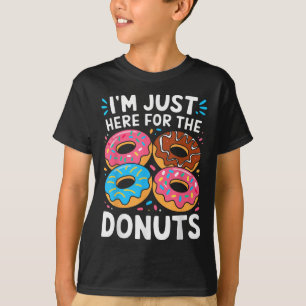 Ich bin gerade hier für das Donuts Shirt Erwachsen