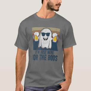 Ich bin gerade hier für den Boos Funny Pun für Boo T-Shirt