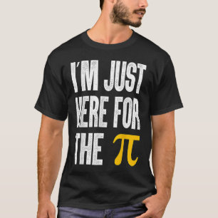 Ich bin gerade hier für den Pi Pi Day Spiral 3 14  T-Shirt