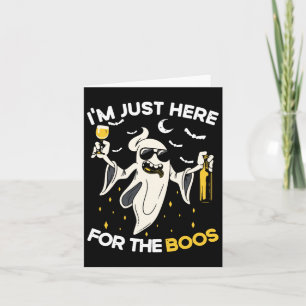Ich bin gerade hier für die Boos Fun Halloween-Bie Karte
