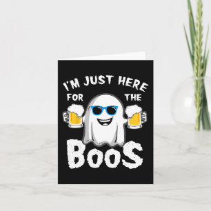 Ich bin gerade hier für die Boos Fun Halloween-Bie Karte