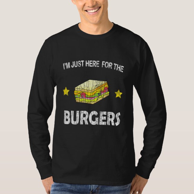 Ich bin gerade hier für die Burgers Cheeseburger G T-Shirt (Vorderseite)