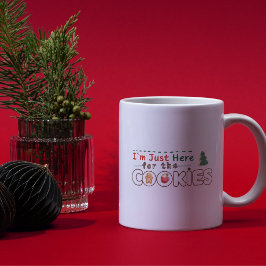 Ich bin gerade hier für die Cookies Fun Christmas  Kaffeetasse