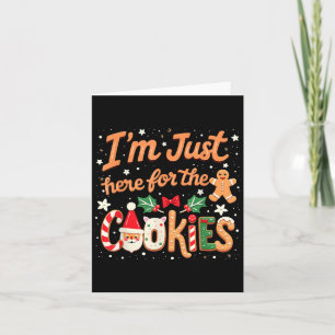 Ich bin gerade hier für die Cookies Weihnachts-Coo Karte