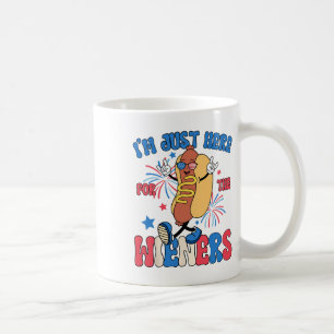 Ich bin gerade hier für die Dackeln 4. Juli Hot Do Kaffeetasse