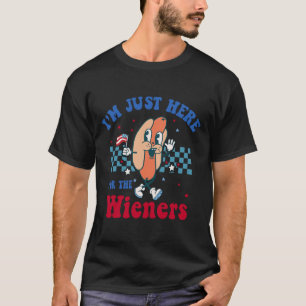 Ich bin gerade hier für die Dackeln am 4. Juli 201 T-Shirt
