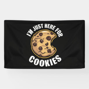 Ich bin gerade hier für die Kekse Weihnachten Banner