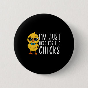 Ich bin gerade hier für die Niedlichen Osterjungen Button