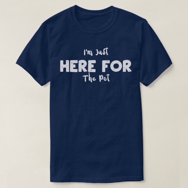 Ich bin gerade hier für die Post T-Shirt (Design vorne)