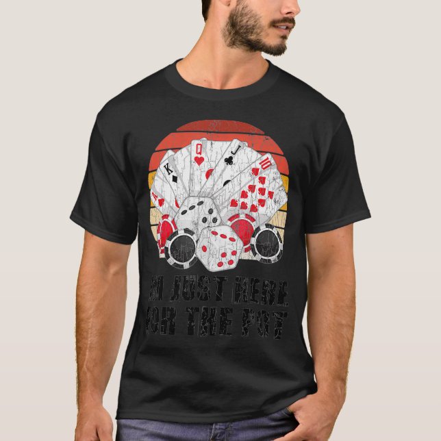Ich bin gerade hier für die Pot Funny Grafik für P T-Shirt (Vorderseite)